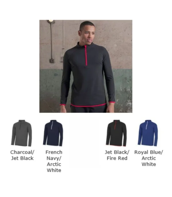 AWD JC031 Men's Cool 1/2 zip Sweatshirt